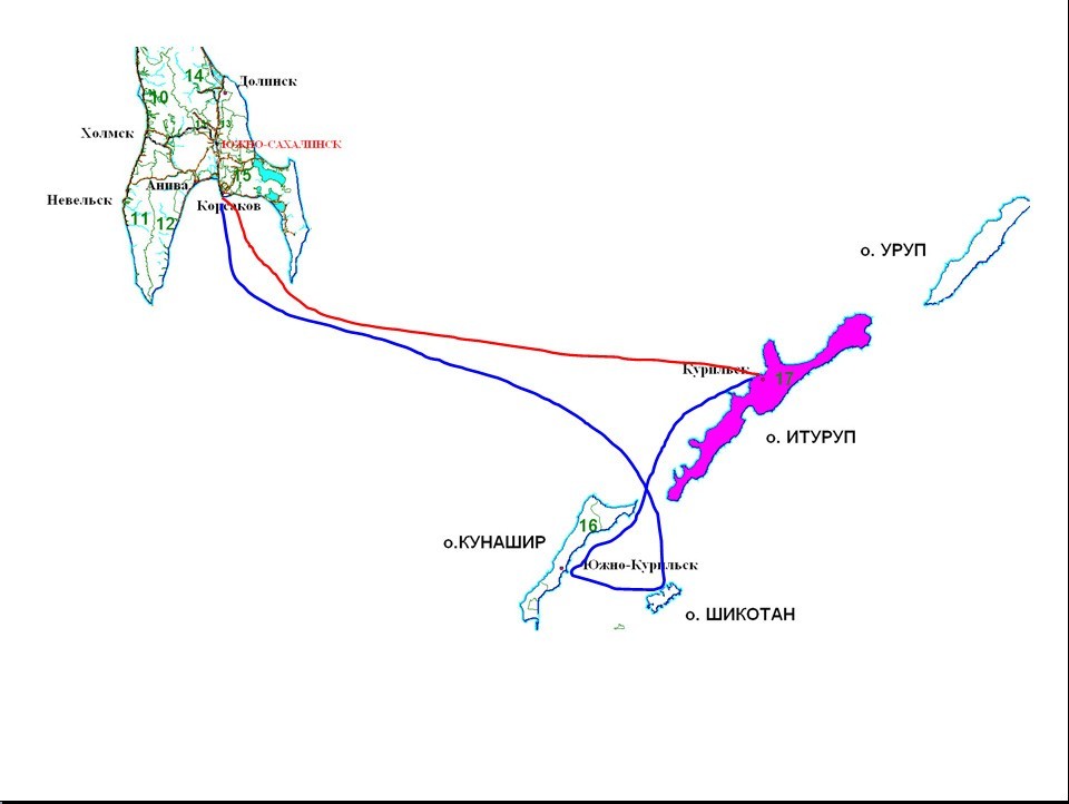 Остров итуруп на карте