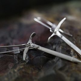 Серьги «Серебряные ледорубы»