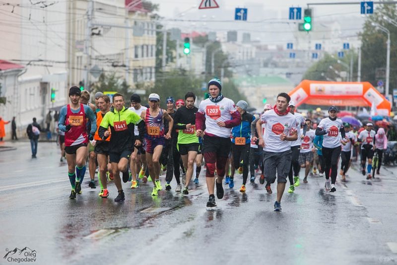 Старт Уфимского международного марафона 