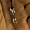 Серебряная оттяжка подвеска