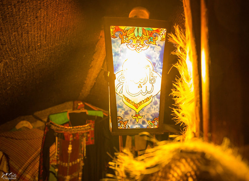 Внутри шатра Туарегов в Музее кочевой культуры