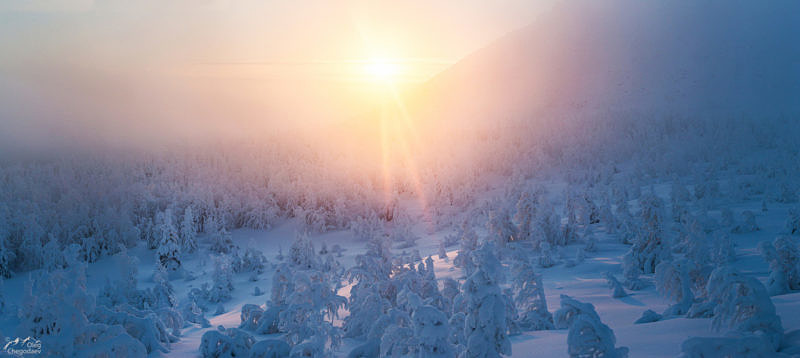 Рассвет на Северном Урале 