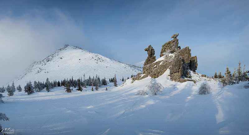 Останец на хребте Зигальга 