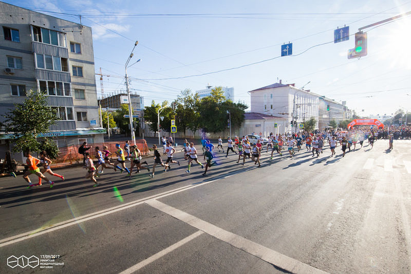 Старт Уфимского международного марафона 2017