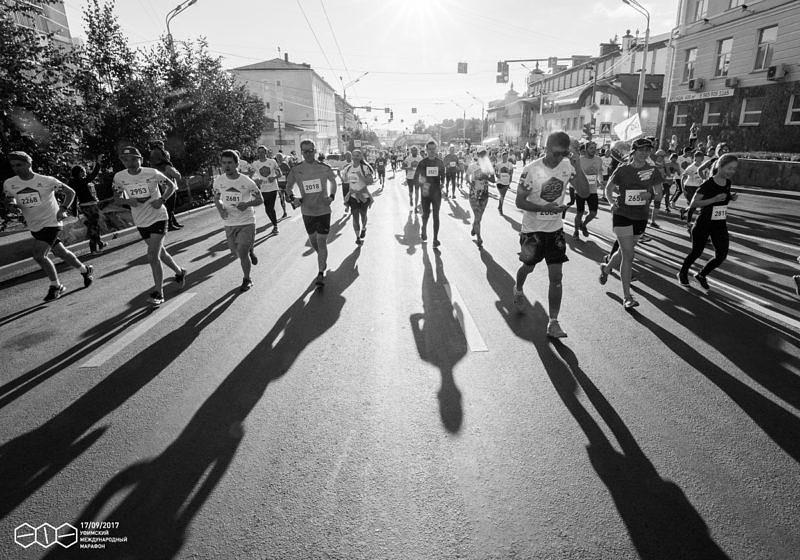 Старт Уфимского международного марафона 2017