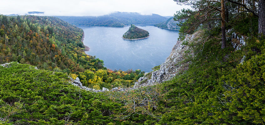 По Юмагузинскому водохранилищу до урочища Сакаска