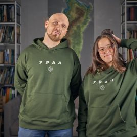 Худи “Урал” (унисекс хаки)