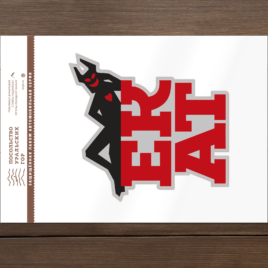 «Екат» автомобильная виниловая наклейка