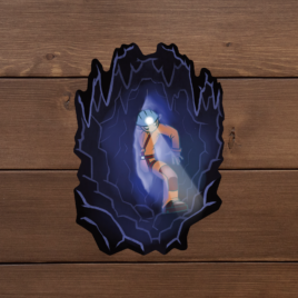 Наклейки виниловая «Рождение спелеолога»